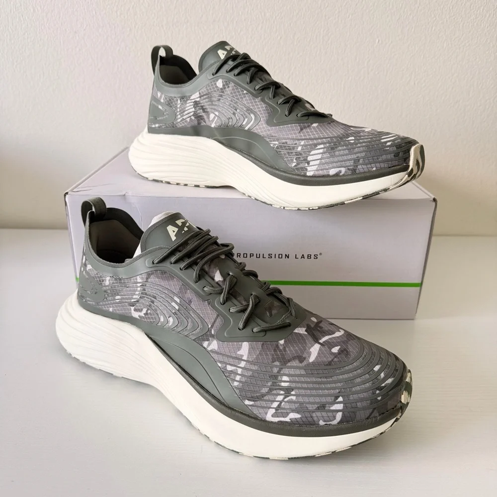 New! APL Techloom Camo Sneakers - Olive & White, Size 11 (Men)